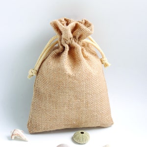 Free shipping 200 Wedding Burlap Jute Favor Gift Bags | Drawstring Jewelry Pouch Wedding Party Candy Bags | Thank You Burlap