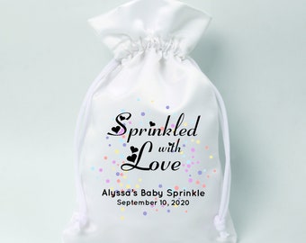 Bomboniere Favors / Sprinkled With Love, Baby Sprinkle Favor Bags, Donut Favors / Candy Buffet bags, Wedding Favor Bags Set di 10