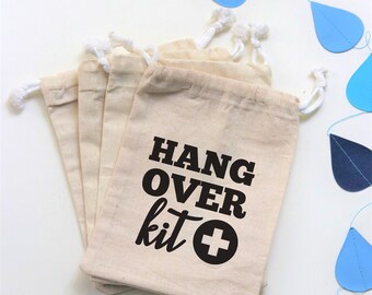 Kater Kit -Natuurlijke Katoenen Gunst Tas | Dubbele trekkoord tassen voor partij gunsten - Muslin tassen DIY Favor tassen set van 10