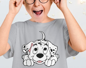 Kids Dalmatian Dog T-Shirt | Puppy Graphic Tee for Animal Lovers, Boys & Girls Gift