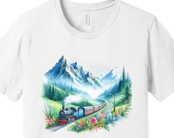 Mountain Train Adventure T-Shirt – Scenic Railway Travel Tee