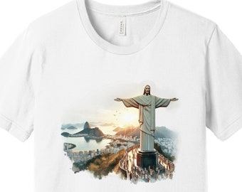 Rio de Janeiro Christ the Redeemer T-Shirt – Iconic Brazil Landmark Design
