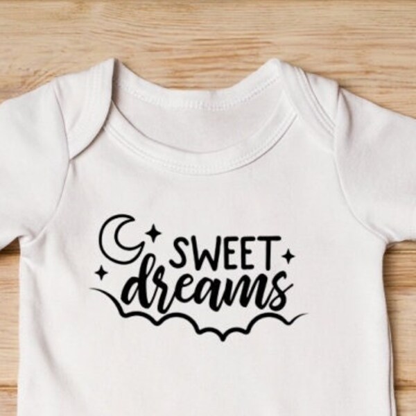 Sweet Dreams Onesie - Cozy Baby Bodysuit - Dreamy Infant Outfit