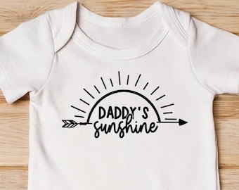 Daddy's Sunshine Onesie - Cute Baby Bodysuit - Father's Day Gift - Daddy's Little Sunshine