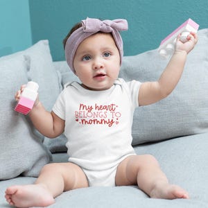 My heart belongs to mommy | Valentines Day Shirt | Valentines Day Gift | Valentines Day Shirt, Sweater