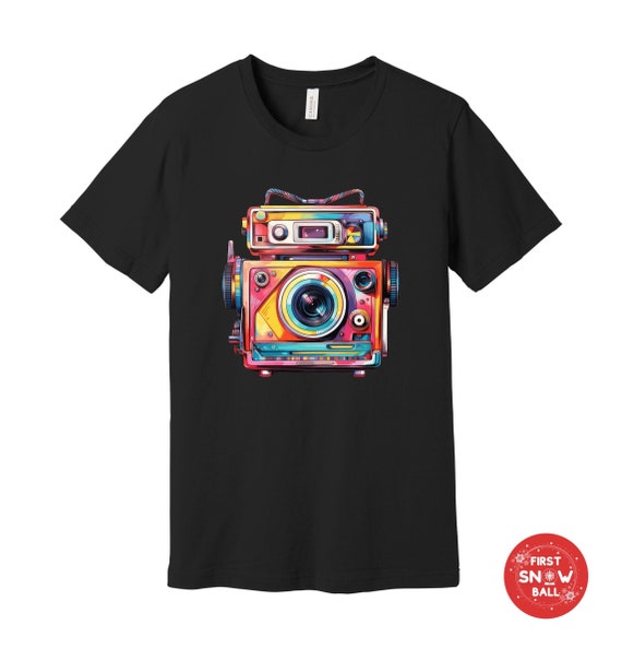 Vintage Photography Tee Shirt | Mosaic Retro Camera Graphic Vintage Photography Tee Shirt | Mosaic Retro Camera Graphic