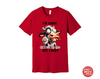 Funny Women's T-Shirt - "I'm Sorry Did I Roll My Eyes Out Loud" Sarcastic Graphic Tee - View #11
