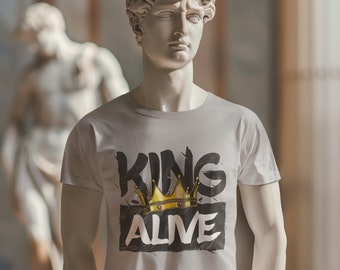 Custom King Alive T-shirt - Unique Design for Men and Women  Personalized Clothing