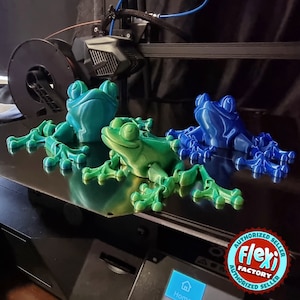 3D Printed Articulated Flexi Frog