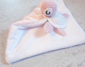 Schildpad knuffel, baby knuffel, baby deken, babyshower cadeau, bola knuffel, bola