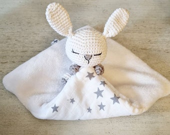 Doudou lapin, doudou personnalisé,  bola, cadeau naissance, liste de naissance, naissance, baby shower, doudou bola