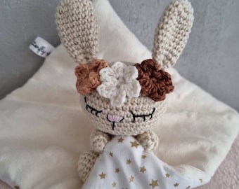 Doudou lapin, doudou personnalisé, doudou bola, bola, naissance, cadeau naissance, baby shower