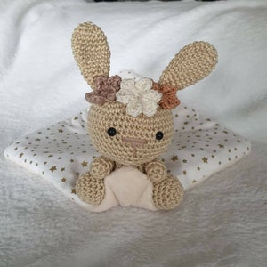 Kuscheltier Hase, Kuscheltier Baby, Kuscheltier Bola, Geschenk zur Geburt, Geburt, Kaninchen, Amigurumis
