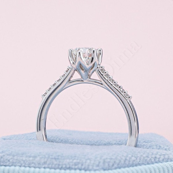 Tulip Setting Ring Etsy