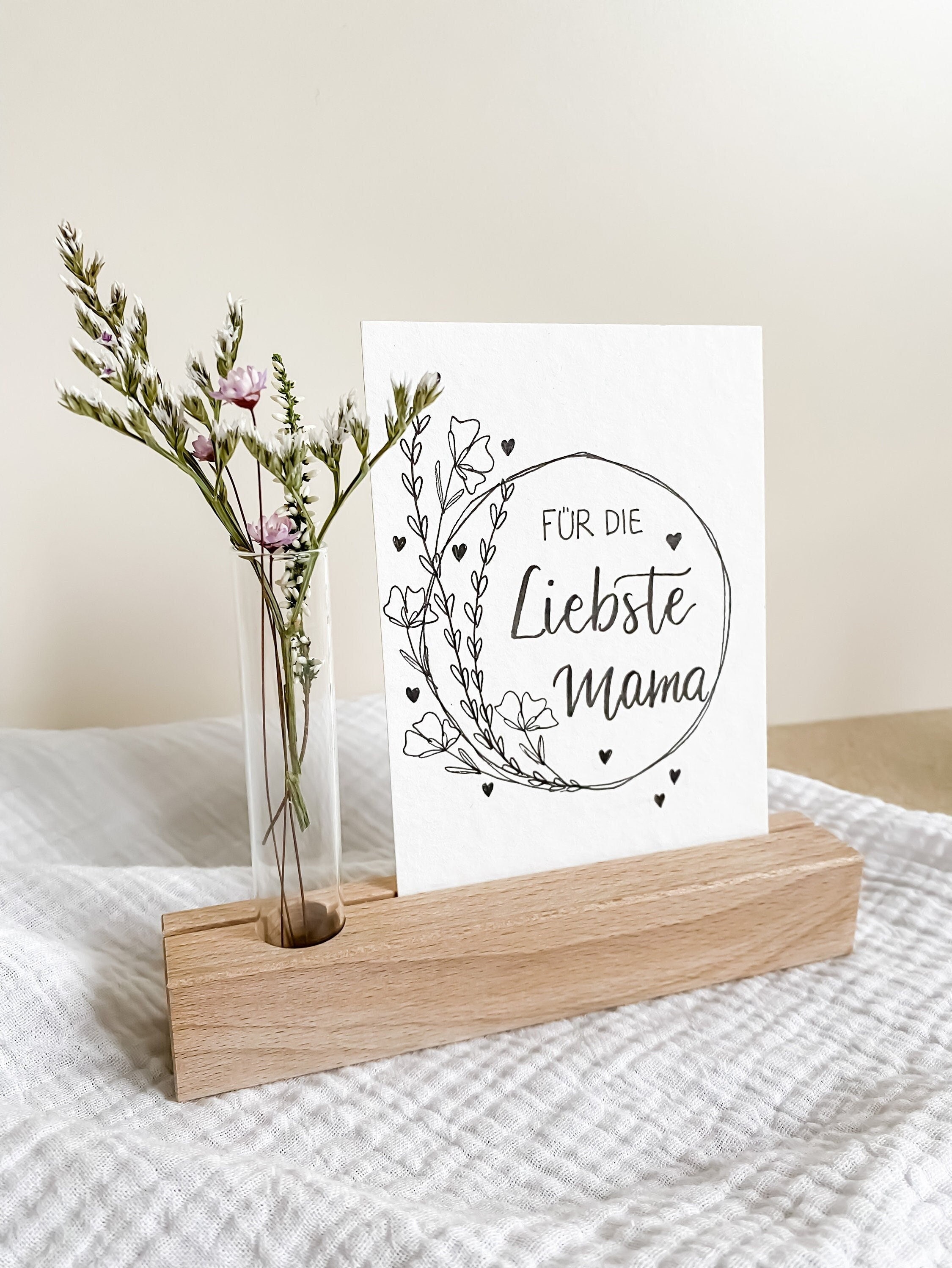 Card Holder/ Picture Rail With Test Tube - Etsy