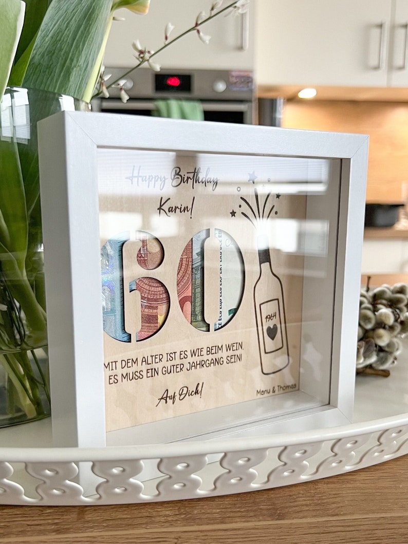 MKLG Geldgeschenk Bilderrahmen - Kreativ Mit Million Design & Aufhängung