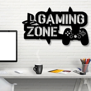 Gaming Zone Digital Vector Download Laser Cnc Cut svg dxf pdf eps ai cdr files wall sticker engraving decal silhouette template router
