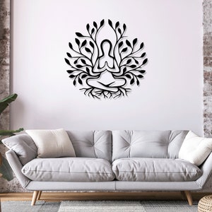 Chakra, Meditation, Yoga, Metaphysical, Yoga Studio Vector Download Laser Cnc Cut svg dxf files wall sticker engraving decal template router