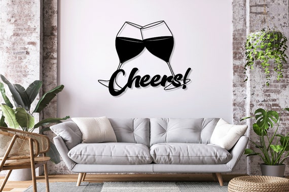 Wine Cheers Digital Vector Download Laser Cnc Cut Svg Dxf Pdf | Etsy