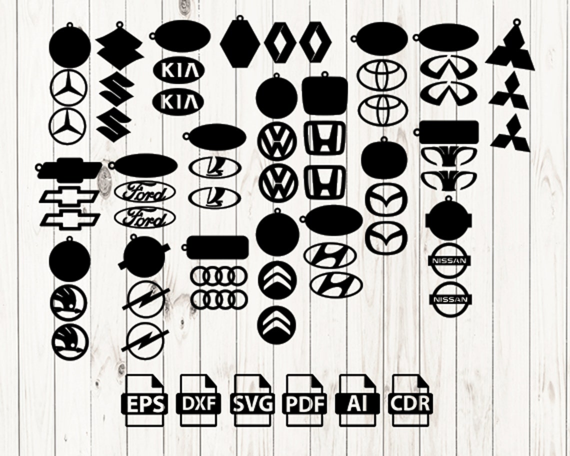 Key Chain, Key Ring Digital Vector Download Laser Cnc Cut Svg Dxf Pdf ...
