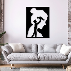 Family Digital Vector Download Laser Cnc Cut svg dxf pdf cdr files wall sticker engraving decal silhouette template router