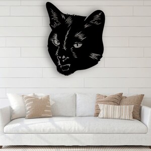 Cat, kitten Digital Vector Download Laser Cnc Cut svg dxf pdf cdr files Patriotic wall sticker engraving decal silhouette template router