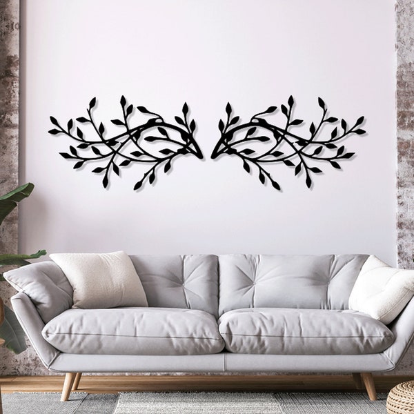 Tree branch Digital Vector Download Laser Cnc Cut svg dxf pdf eps ai cdr files wall sticker engraving decal silhouette template router