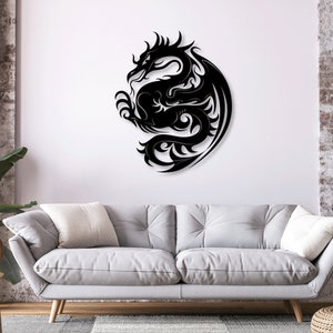 Drache, wyvern Digital Vector Download Laser Cnc Cut svg dxf pdf eps ai cdr Dateien Wandsticker Gravur Aufkleber Silhouette Template
