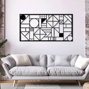 Modern geometric decor Digital Vector Download Laser Cnc Cut svg dxf pdf eps files wall sticker engraving decal silhouette template router