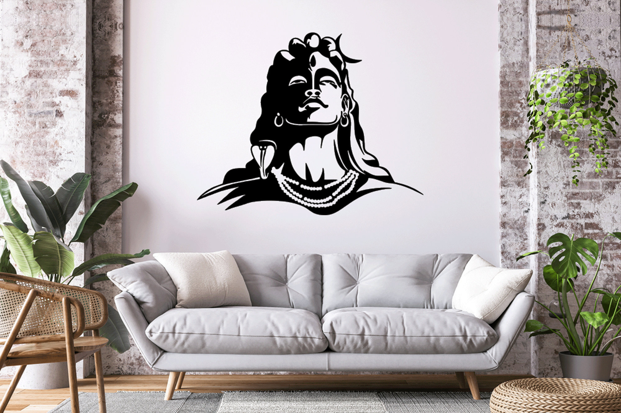 Shiva decalcomania da muro in vinile induismo dio indù India decorazioni  per la casa adesivi murales soggiorno rispettoso arte vinile Poster YT1383  - AliExpress