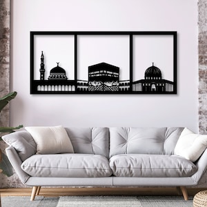 Kâbe, Muslim, Religion, islamischer Vektor Download Laser Cnc Cut svg dxf pdf Dateien Wandsticker Gravur Aufkleber Silhouette Template