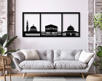 Kâbe, Muslim, Religion, islamic Vector Download Laser Cnc Cut svg dxf pdf files wall sticker engraving decal silhouette template router