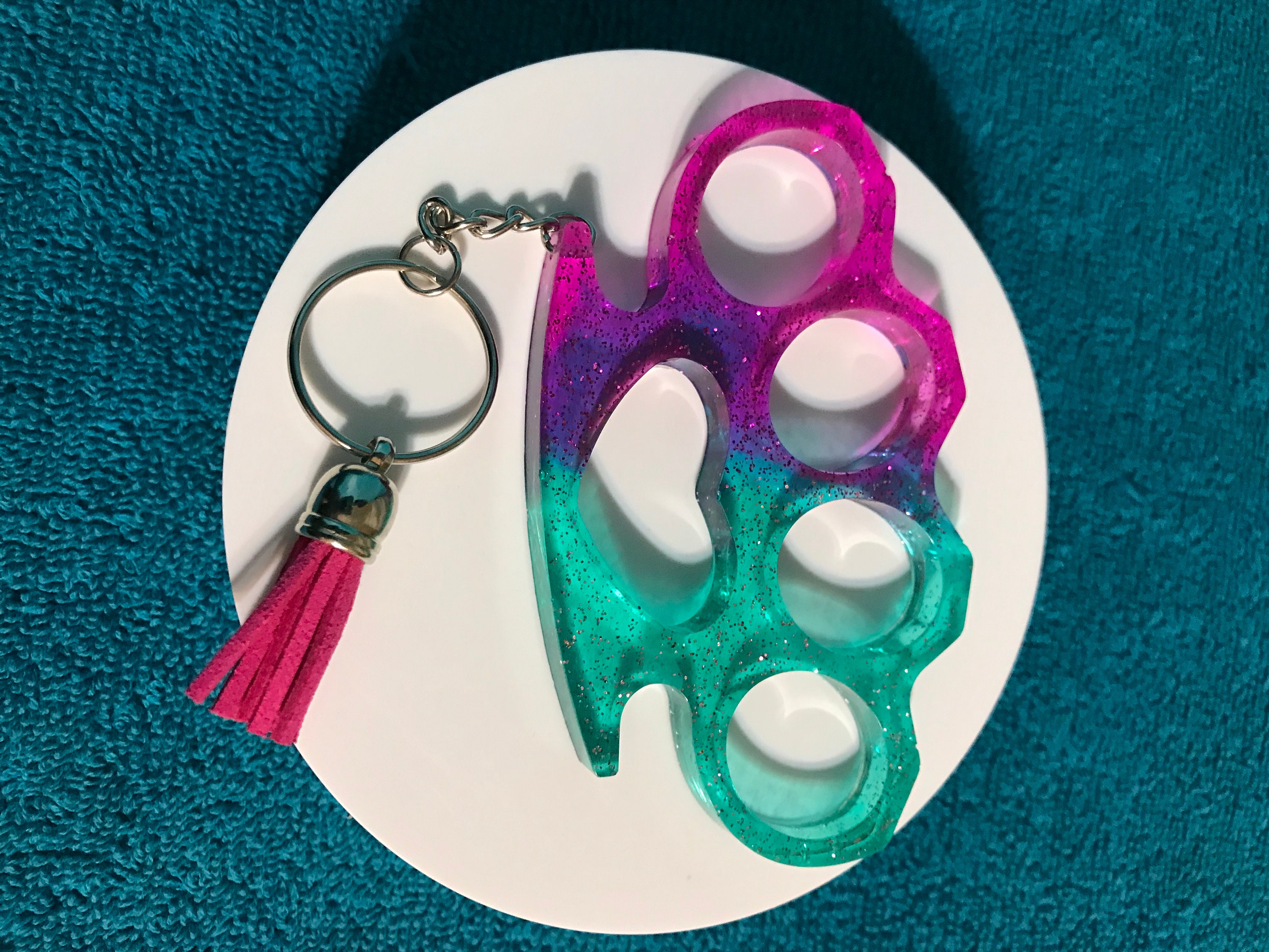 Handmade Custom Knuckle Resin Key Chain with Tassel Etsy