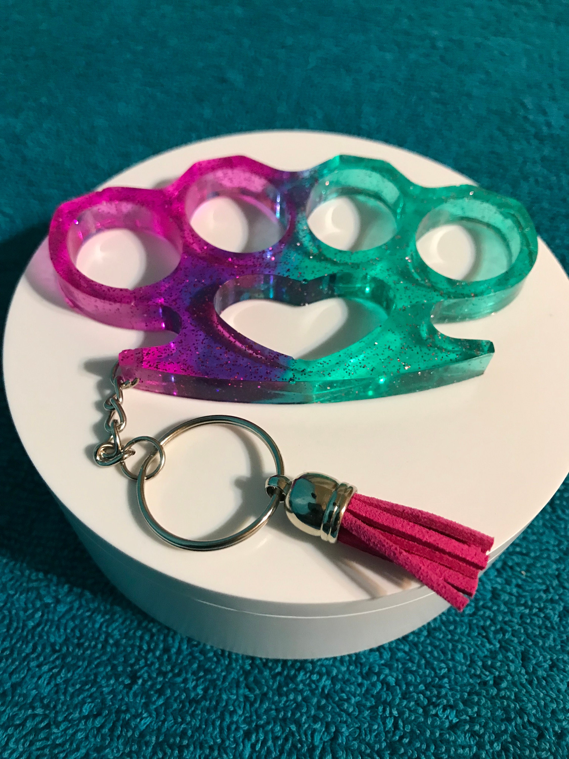 Handmade Custom Knuckle Resin Key Chain with Tassel Etsy