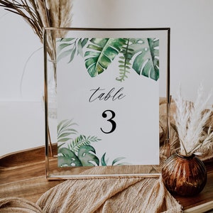 Table Numbers - Punta Cana Collection