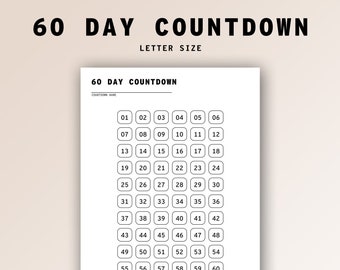 30 day countdown etsy