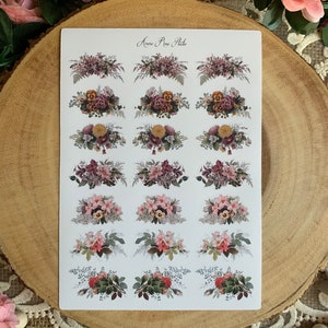 Vintage Flower Arrangements | Sticker Sheet