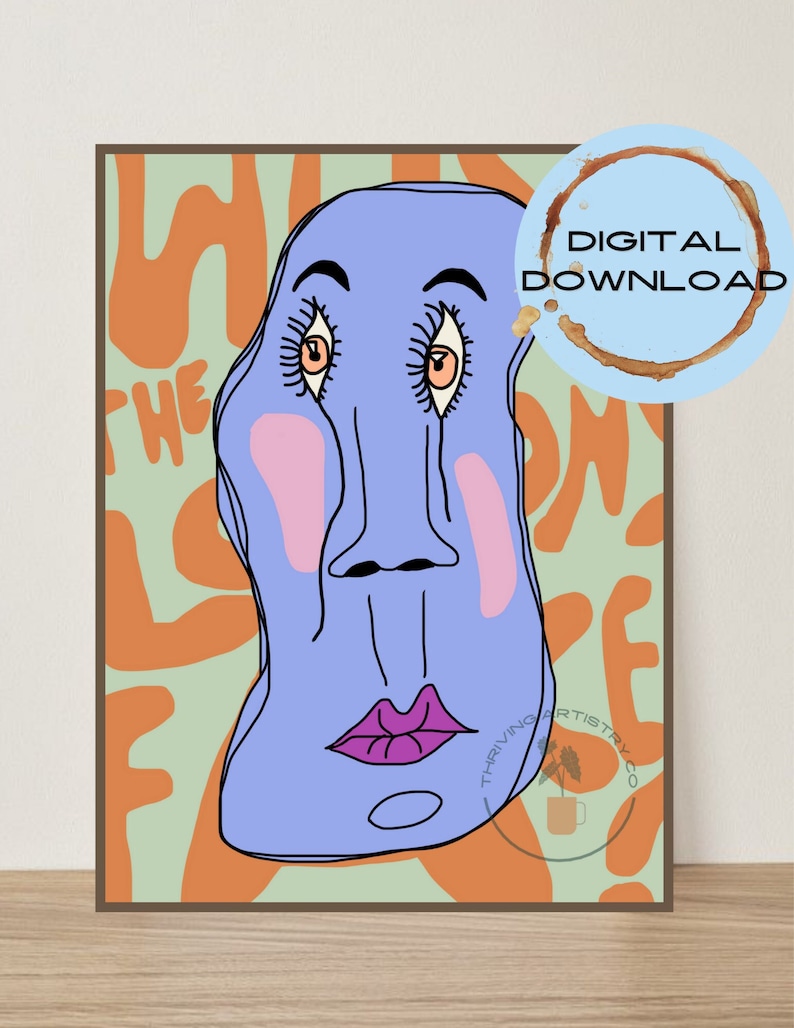 Why The Long Face Printable Digital Download Affordable Etsy