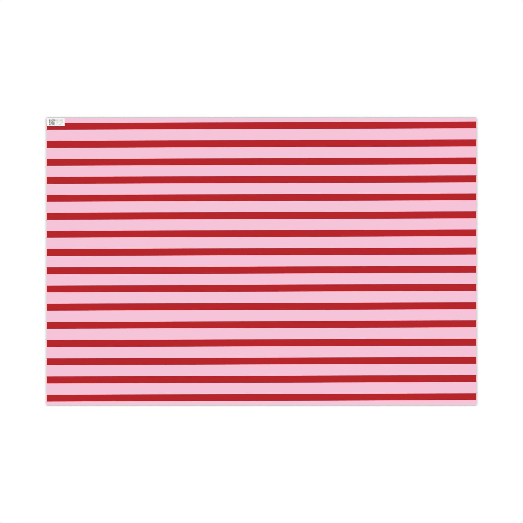 ピンクと赤の横縞模様の包装紙 - Etsy 日本