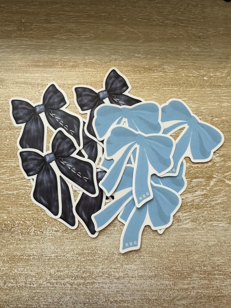Navy Blue Bow Kappa Kappa Gamma Sticker - Etsy
