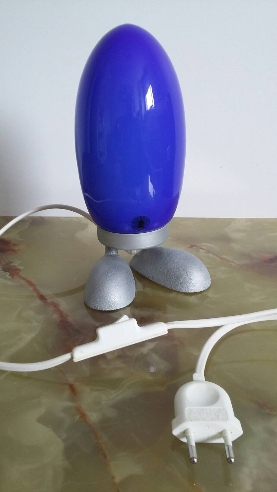 Lampe Fjorton Dino Bleue