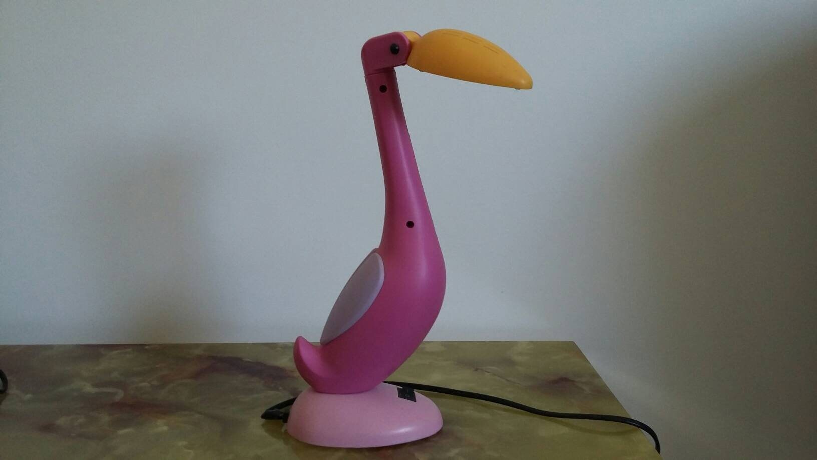 Lampe Flamant Rose Vintage
