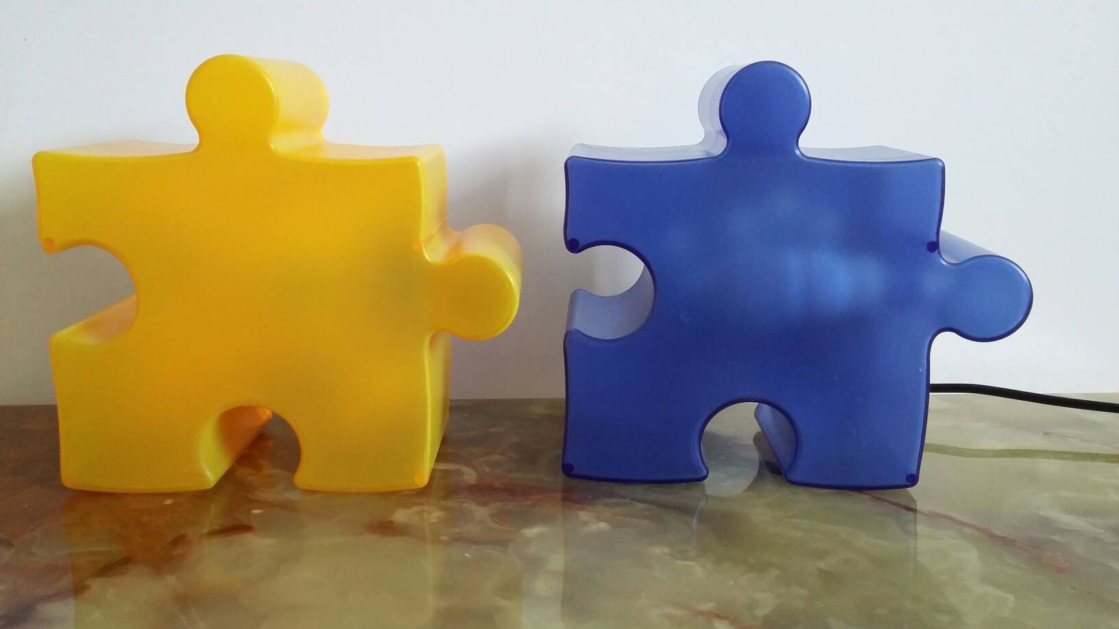 Lampe Puzzle Marque Visualgram Veilleuse Vintage Années 2000 Enfant Bedside Chevet Appoint Bureau Sa