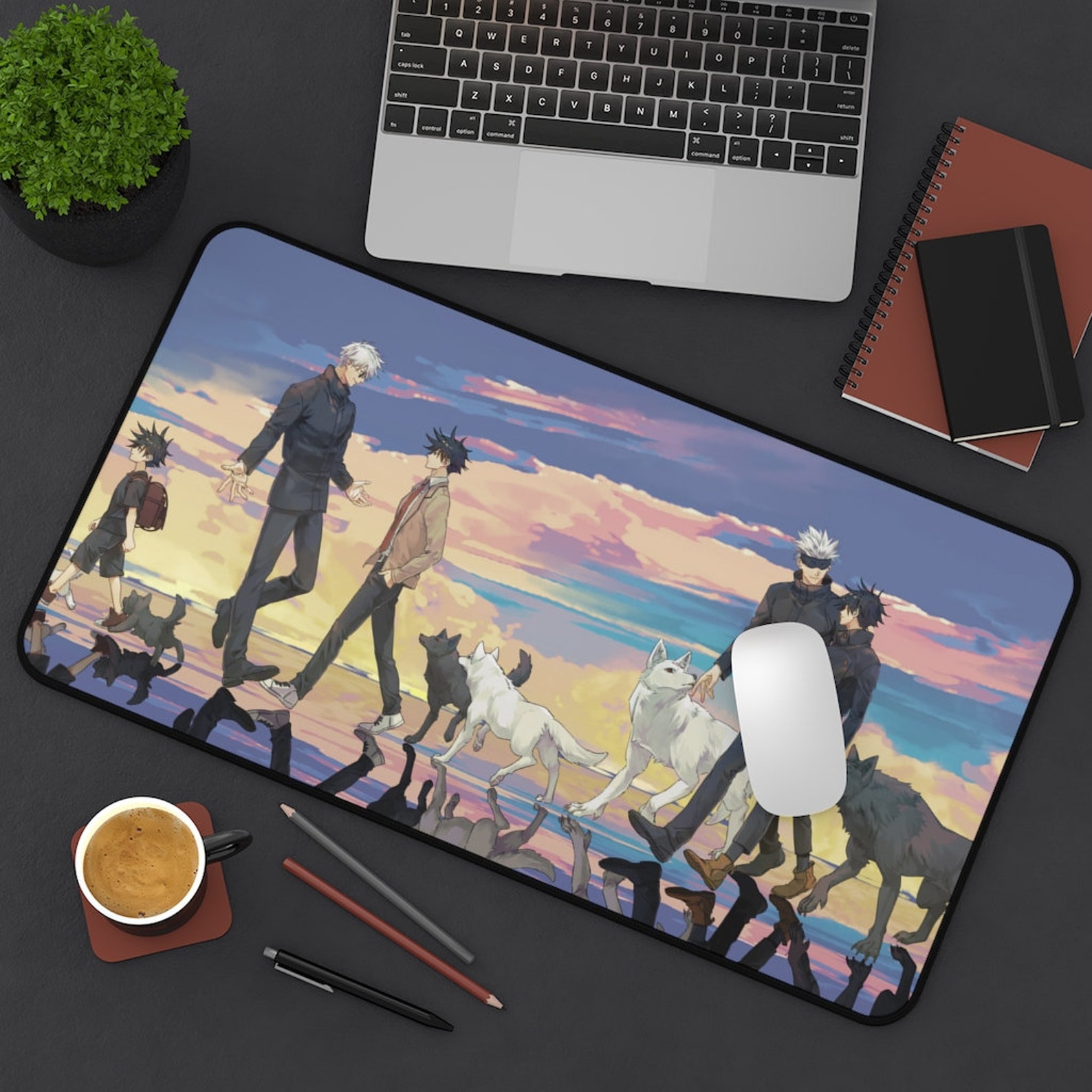 Jujutsu Kaisen Desk Mat Gojo Satoru Desk Pad Anime Mousepad Etsy