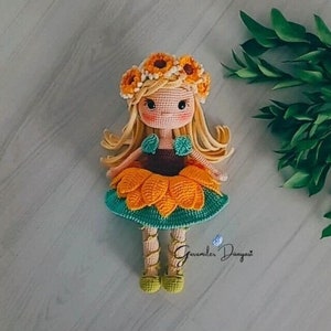 Amigurumi Doll Pattern/Flower Fairy doll Pattern/ Ayca Doll English PDF Pattern/Crochet Pattern in English/ AmigurumiDoll/mothers day gift