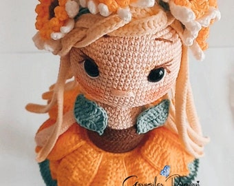 Crochet Flower Fairy Doll Pattern: Amigurumi Ayca Doll (PDF English)