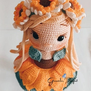 Häkelanleitung für Blumenfee: Amigurumi Ayca Doll (PDF Englisch)
