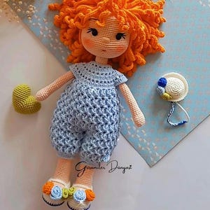 Portakal Çiçeği doll crochet pattern  , Crochet Doll Pattern in PDF English , Amigurumi Doll