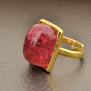 Bague bleu saphir carrée or rose multicouleur femme joaillerie Taille de bague au choix 56