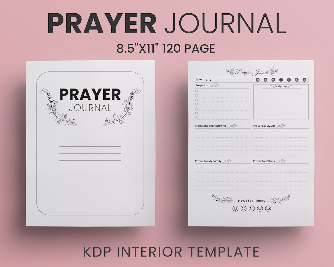 Prayer Journal 8.5 prayer-journal-8-5-x11-inches-ready-to-upload-pdf-commercial-use-floral-prayer-kdp-interiors-template-low-content-book-digital-printable-etsy